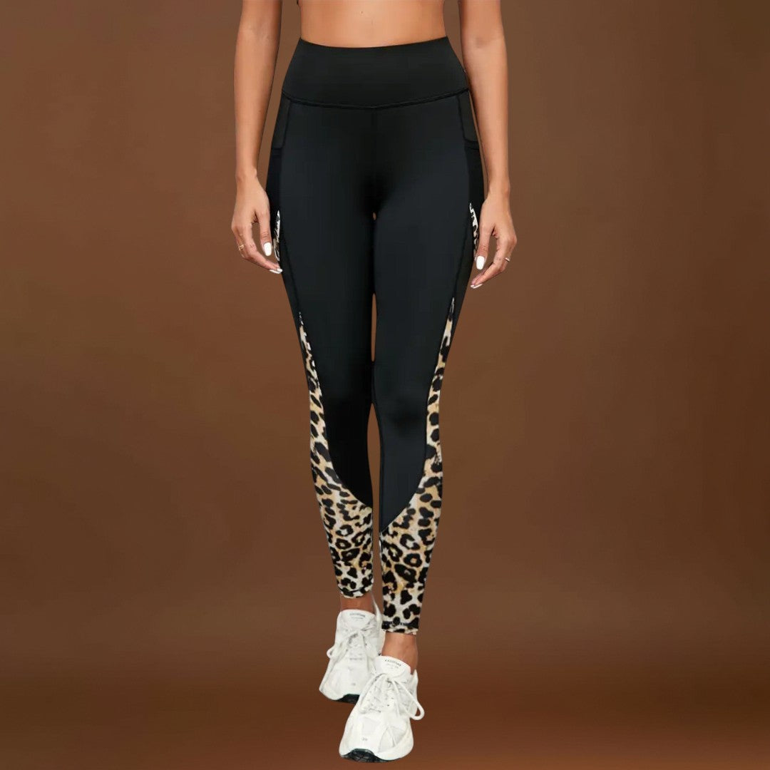 Carmo - Leggings de cintura alta com estampado de leopardo