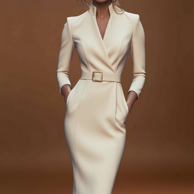 Inês - Vestido Elegante com Cinto