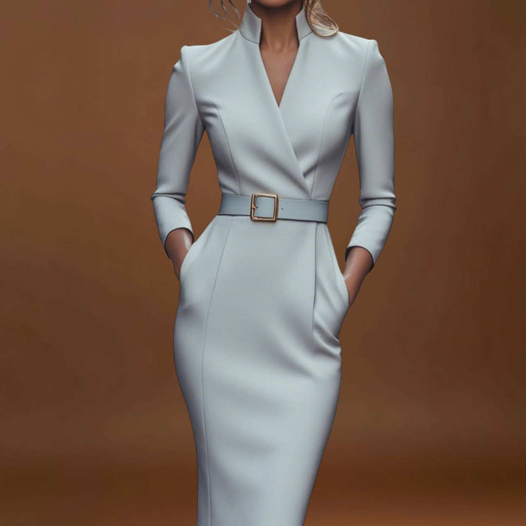 Inês - Vestido Elegante com Cinto