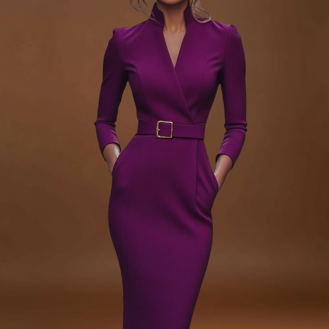 Inês - Vestido Elegante com Cinto