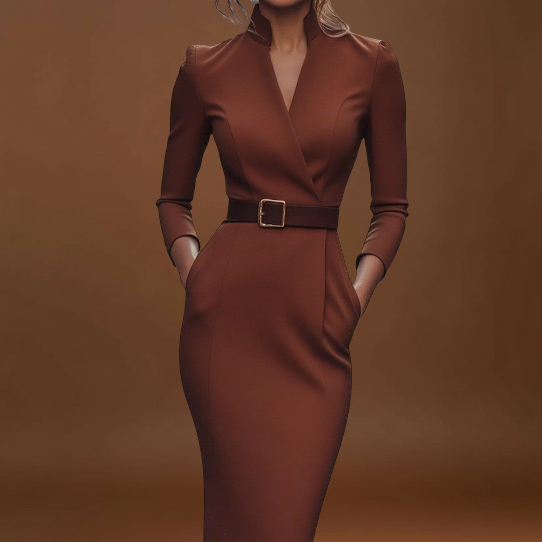 Inês - Vestido Elegante com Cinto