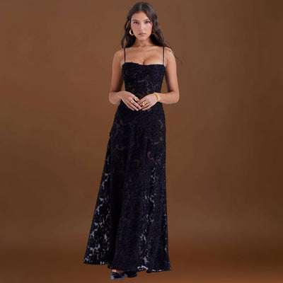 Serena - Vestido longo elegante para casamentos e eventos