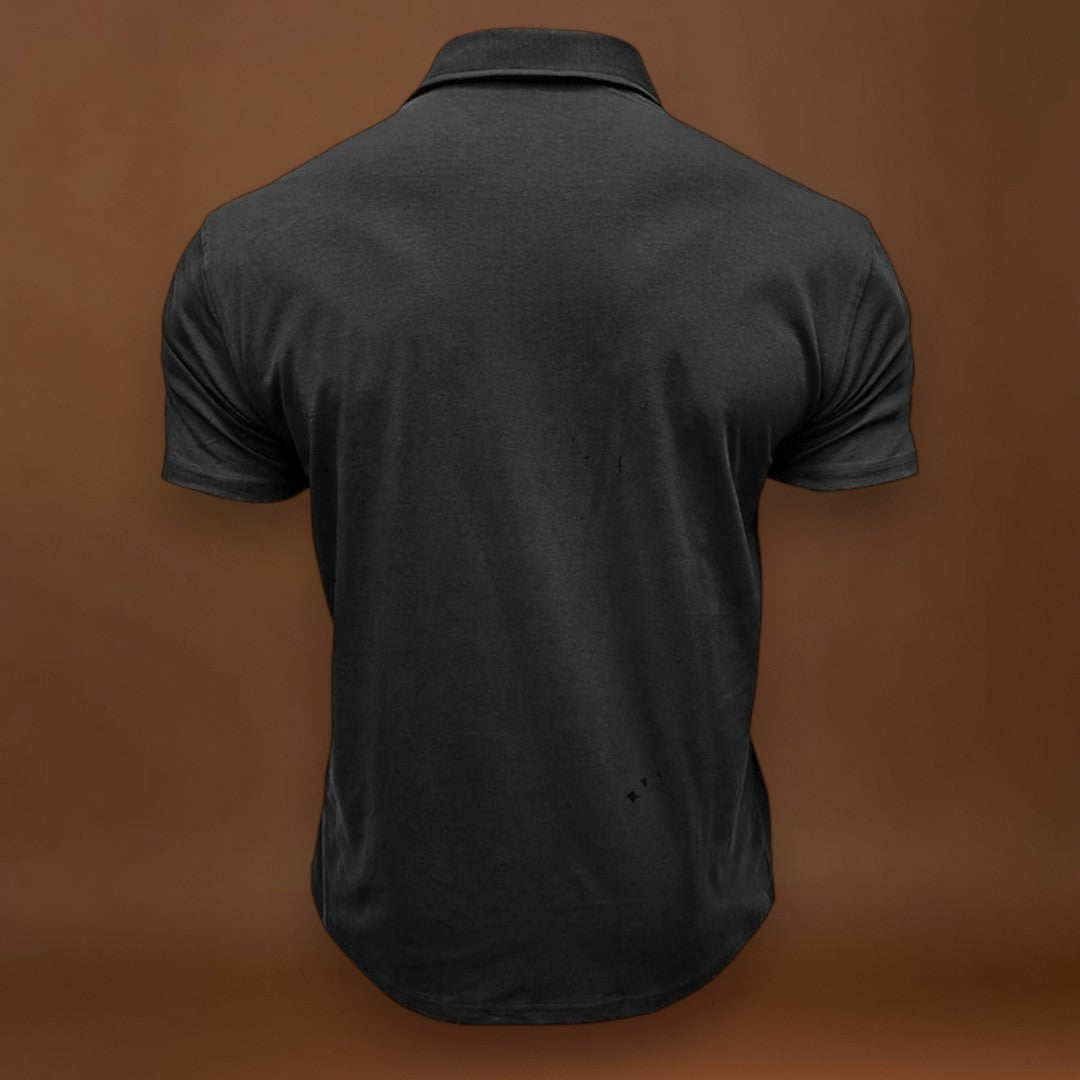 Camisa de algodão com bolsos