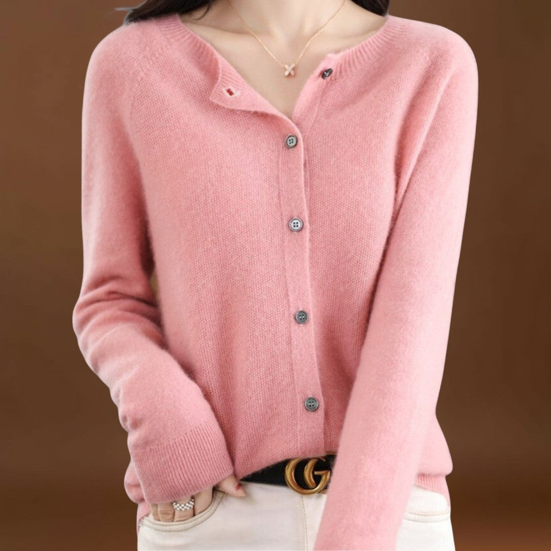 Jéssica - Cardigan em Malha de Caxemira