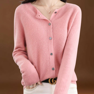 Jéssica - Cardigan em Malha de Caxemira