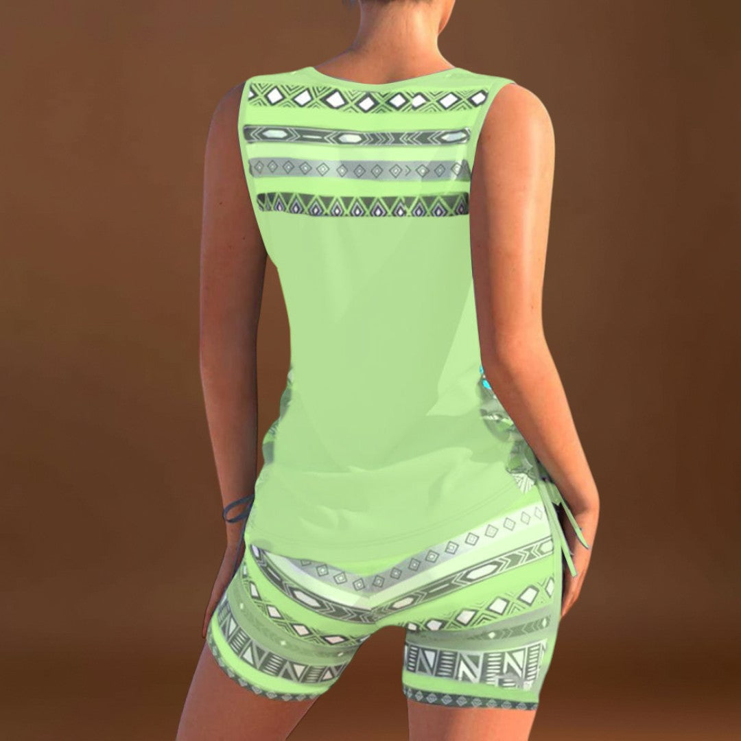 Márcia - Tankini com estampado geométrico