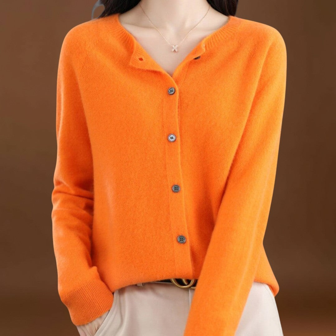 Jéssica - Cardigan em Malha de Caxemira