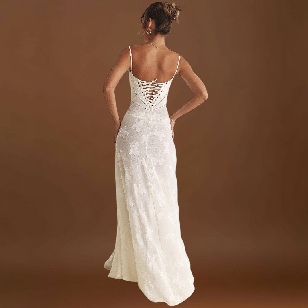 Serena - Vestido longo elegante para casamentos e eventos