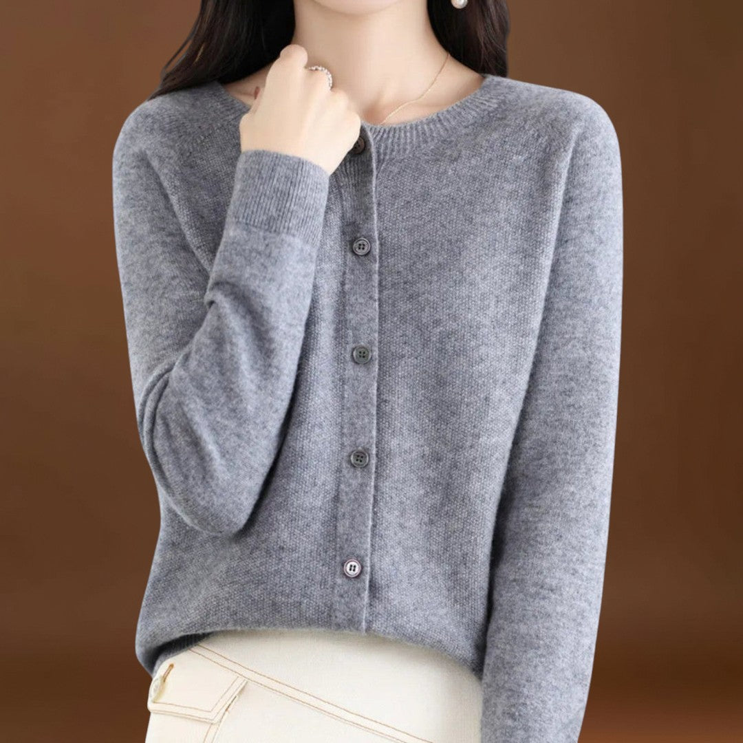 Jéssica - Cardigan em Malha de Caxemira