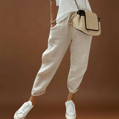Francisca – Calças de linho modernas e casuais