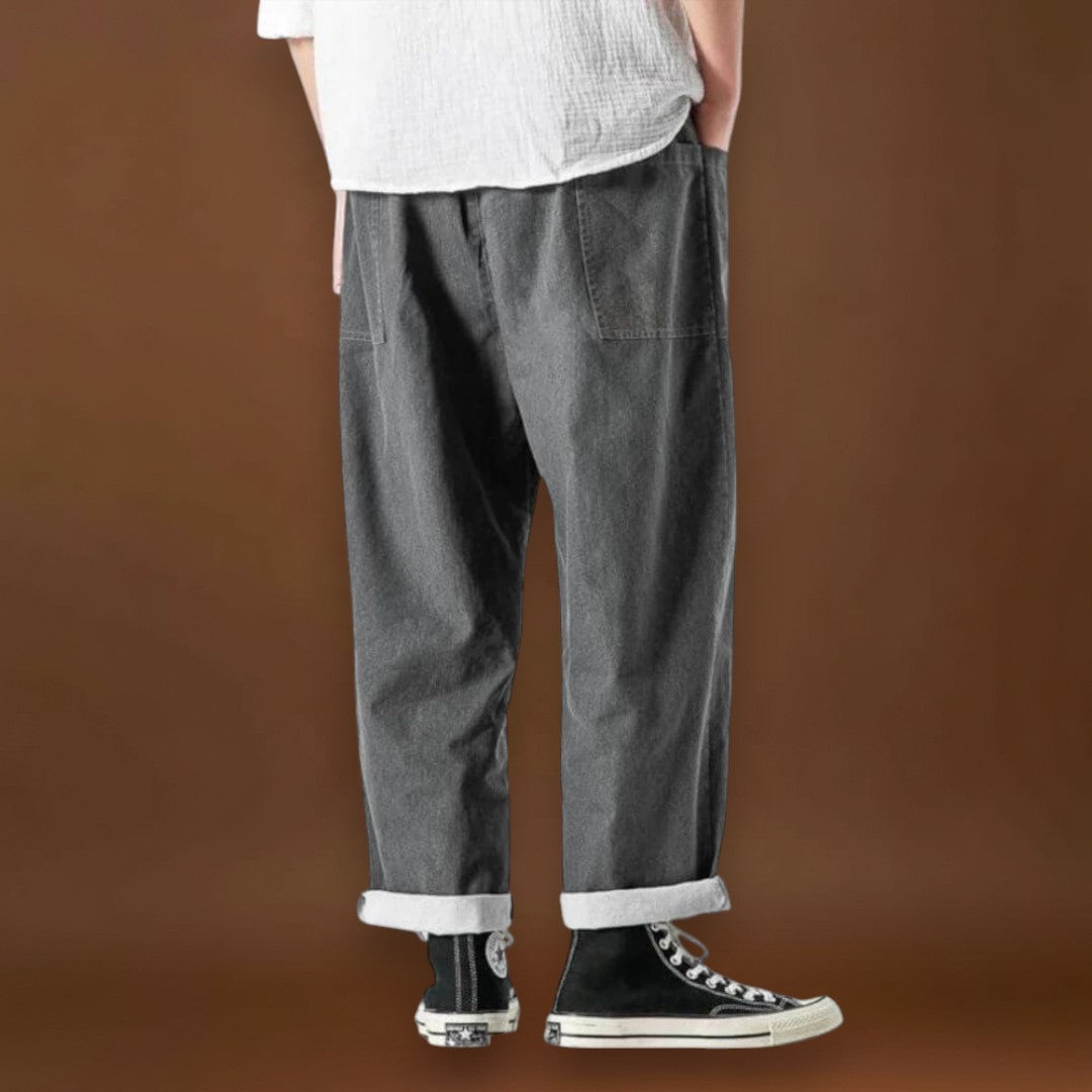 Hiro - Comforto Calças de ganga Vermelho