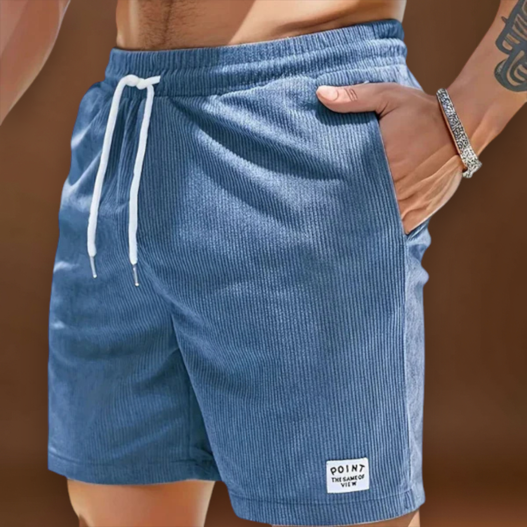 André | Calções de Cotelê com Elasticidade Suave