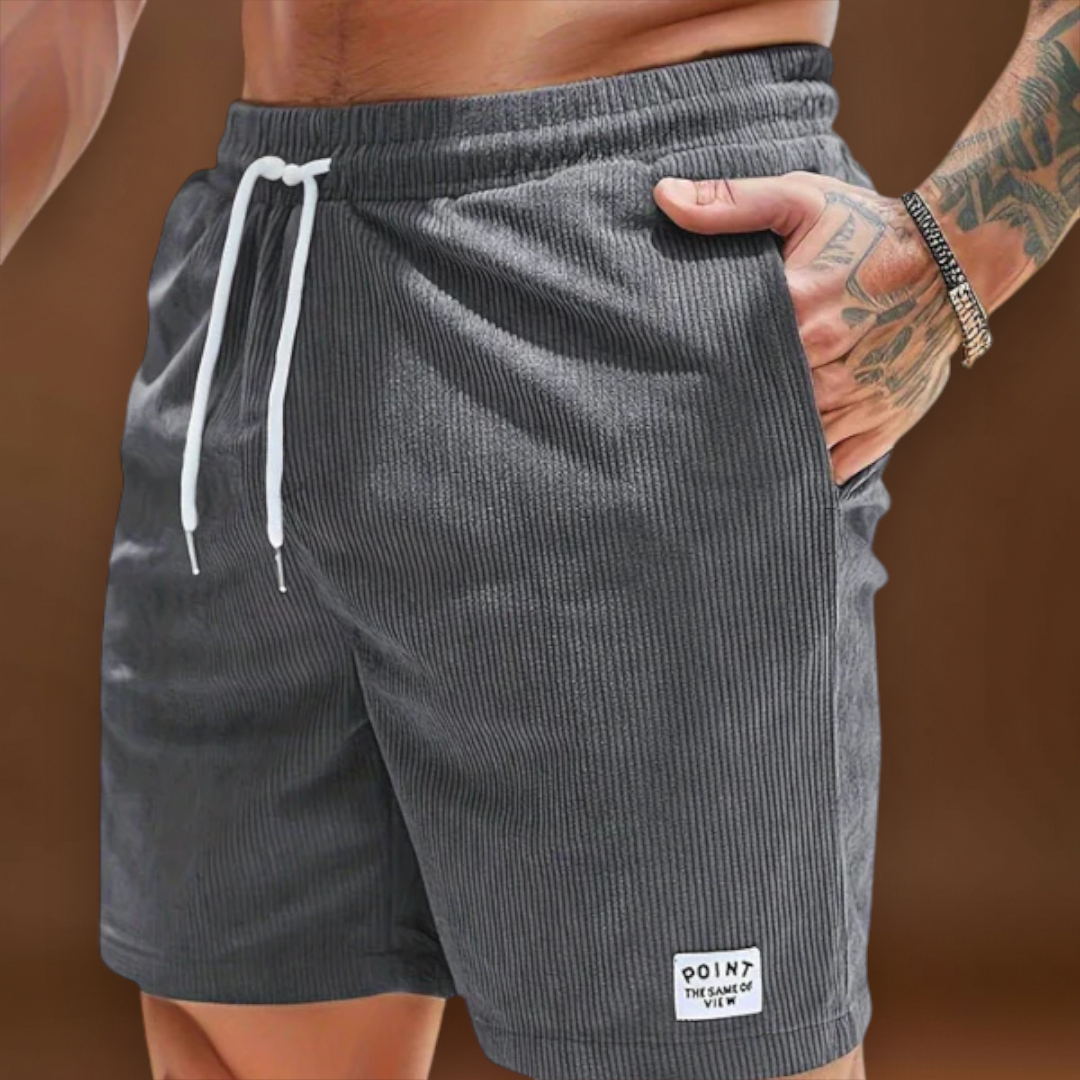 André | Calções de Cotelê com Elasticidade Suave