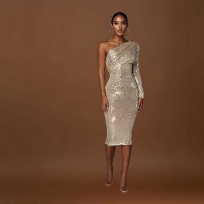 Rita - Vestido de Noite com Decote Cruzado