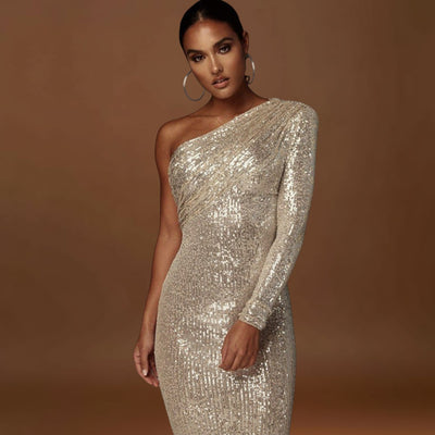 Rita - Vestido de Noite com Decote Cruzado