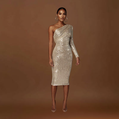 Rita - Vestido de Noite com Decote Cruzado