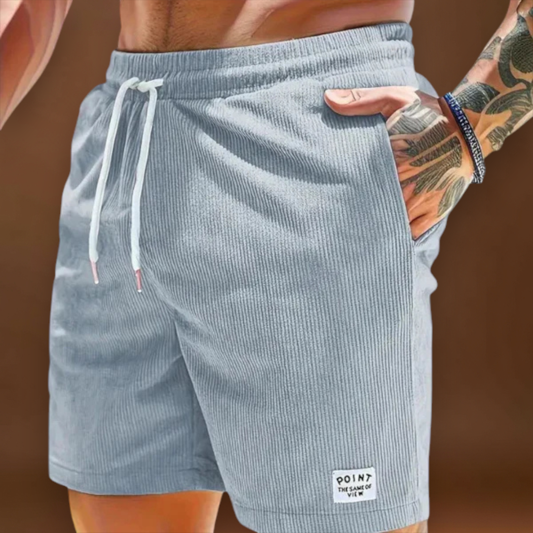 André | Calções de Cotelê com Elasticidade Suave