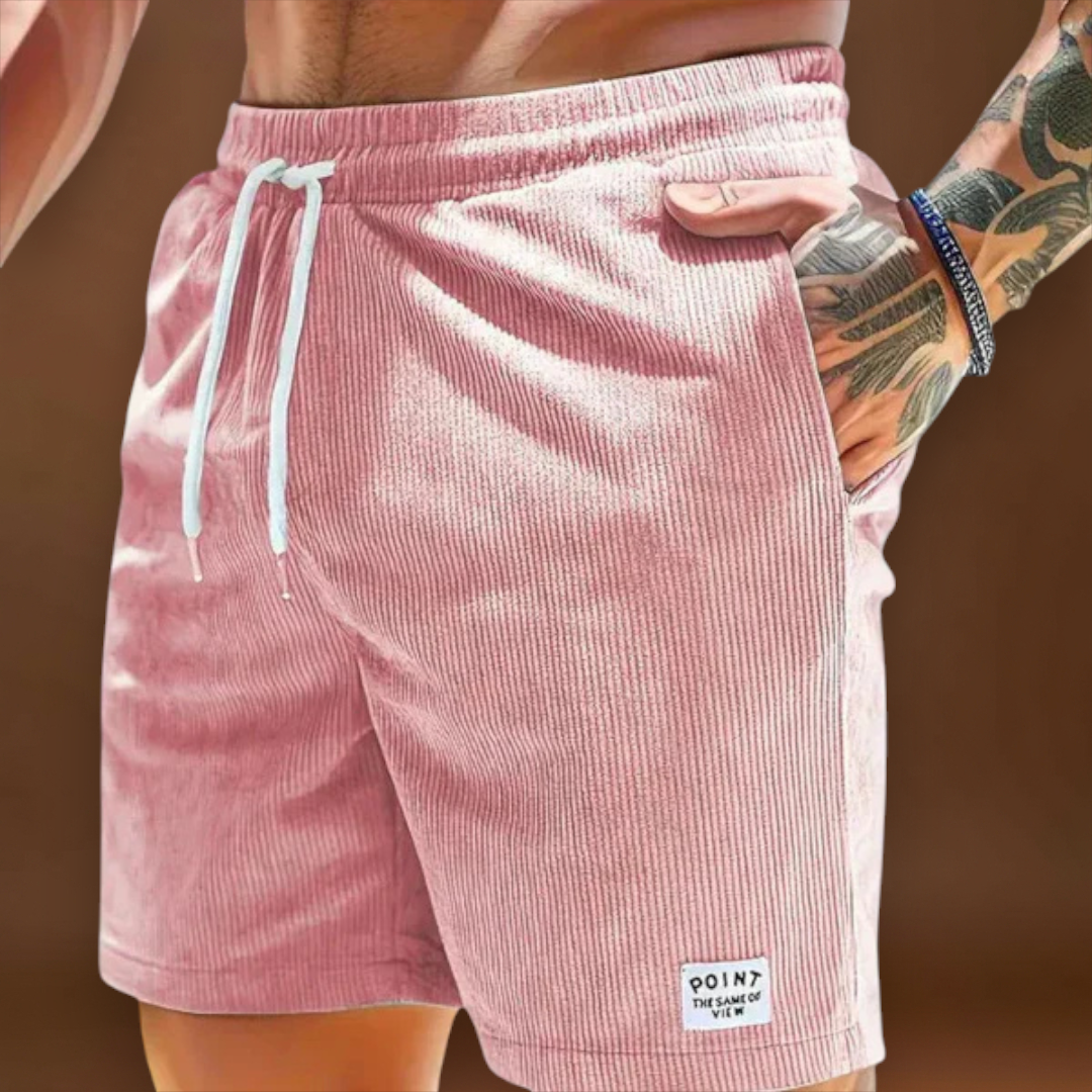 André | Calções de Cotelê com Elasticidade Suave