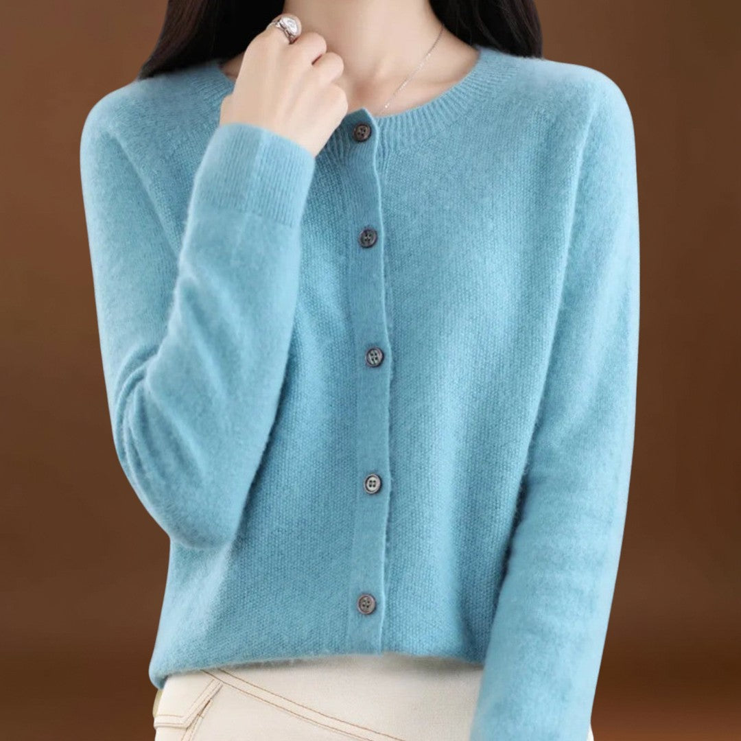 Jéssica - Cardigan em Malha de Caxemira