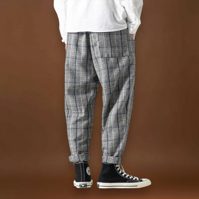 Kosei - Calças de algodão Conforto Preto