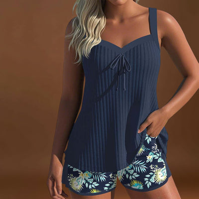 Paula - Conjunto de praia às riscas