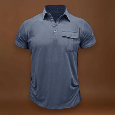 Camisa de algodão com bolsos