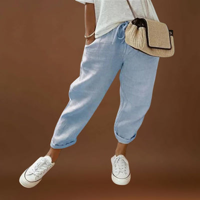 Francisca – Calças de linho modernas e casuais