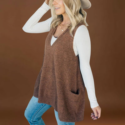 Roberta - Colete de malha aconchegante