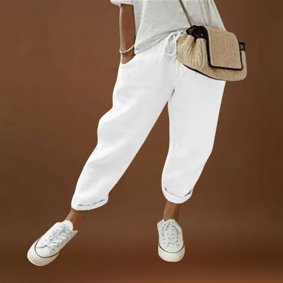 Francisca – Calças de linho modernas e casuais