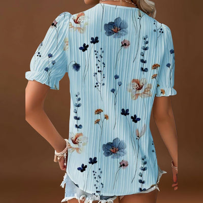 Bruna - Blusa elegante com um decote pontiagudo