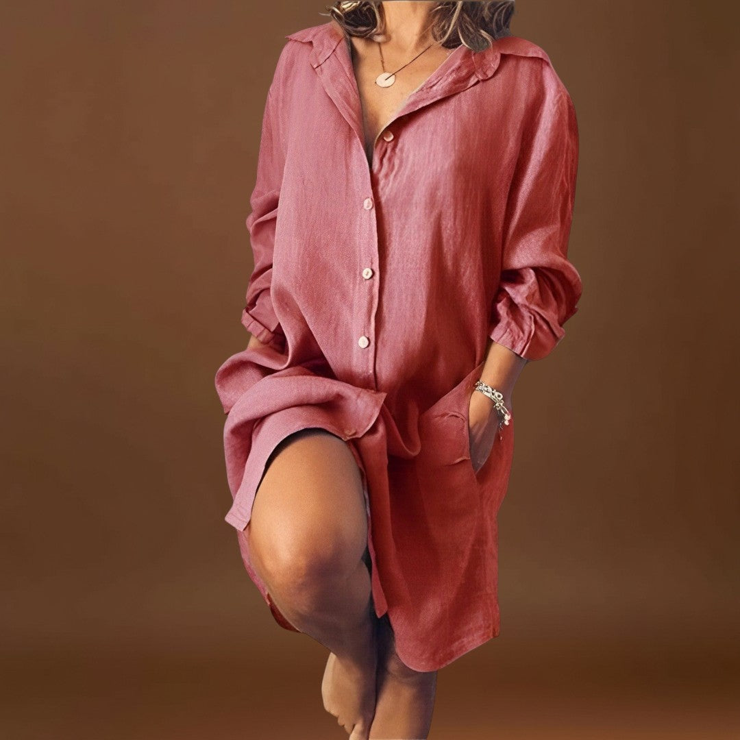 Raquel - Blusa de linho casual