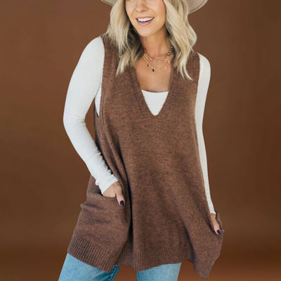 Roberta - Colete de malha aconchegante
