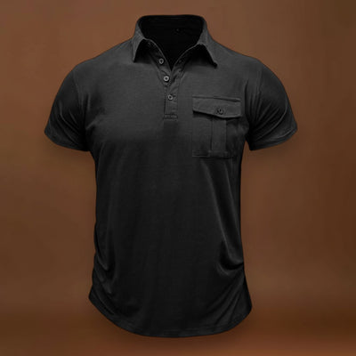 Camisa de algodão com bolsos