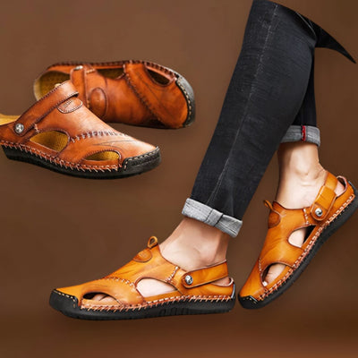 Évasion - Sandálias de couro para homem