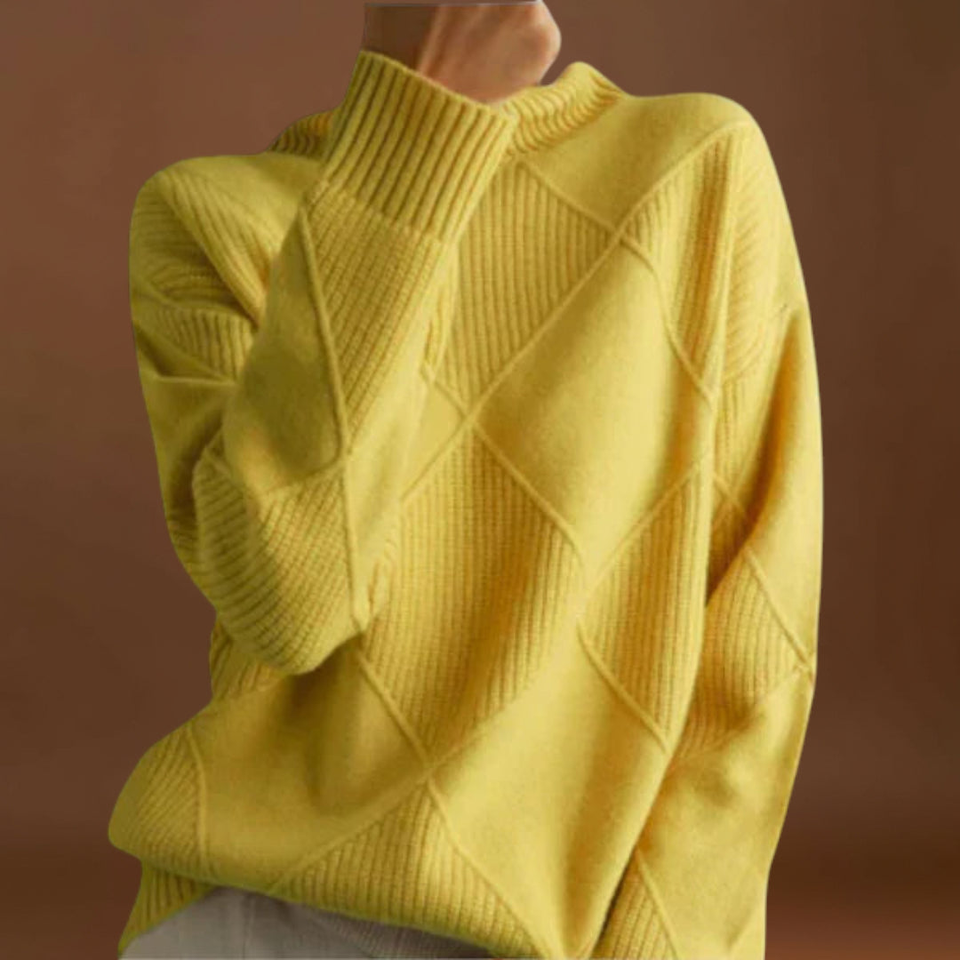 Melanie - Suéter com decote alto aconchegante