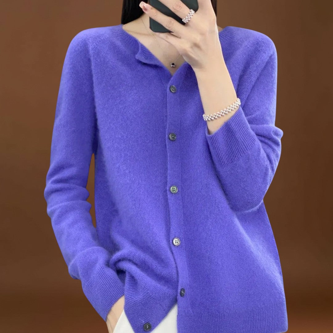 Jéssica - Cardigan em Malha de Caxemira