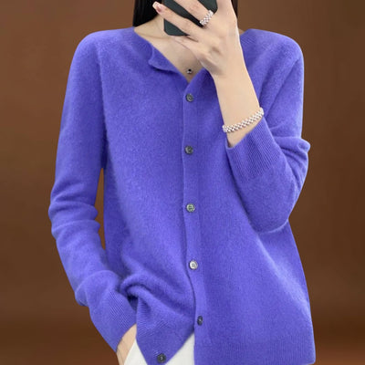 Jéssica - Cardigan em Malha de Caxemira