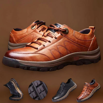 Matt - Sapatos masculinos casuais de couro costurados à mão