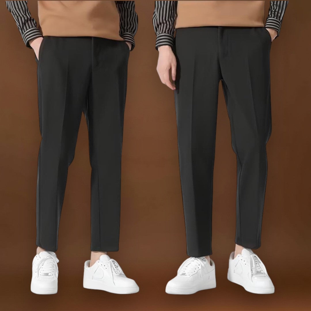 Osaka - Calças casuais de algodão Preto