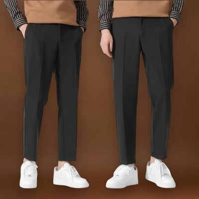 Osaka - Calças casuais de algodão Preto