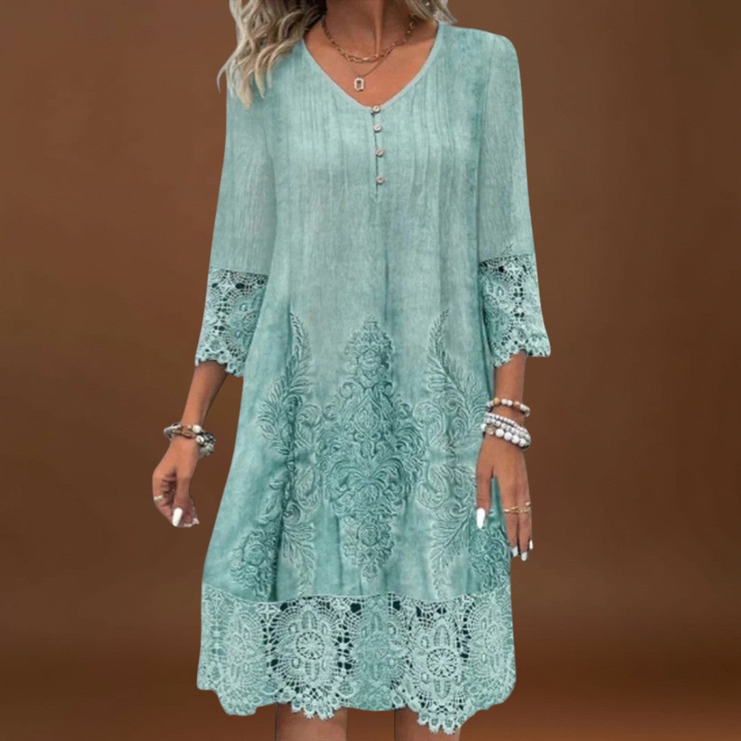 Lucia - Vestido de Bordado Elegante