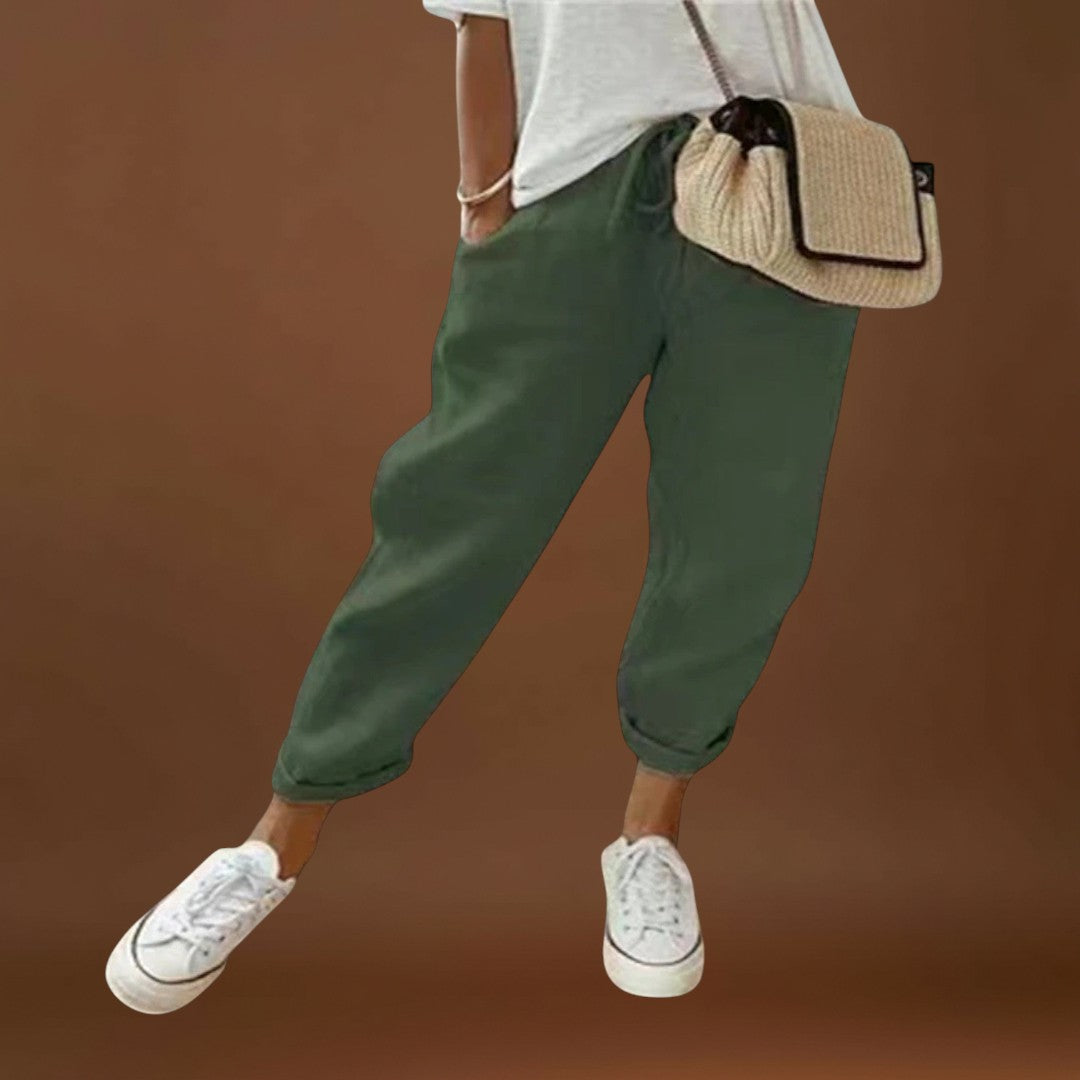 Francisca – Calças de linho modernas e casuais