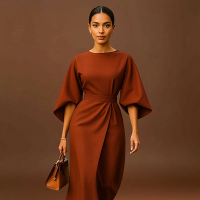 Sara - Vestido elegante com mangas