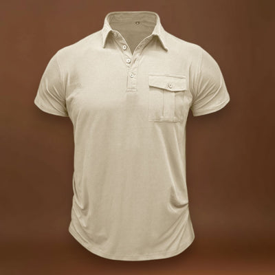 Camisa de algodão com bolsos