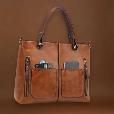 Maria. - Bolsa de couro elegante