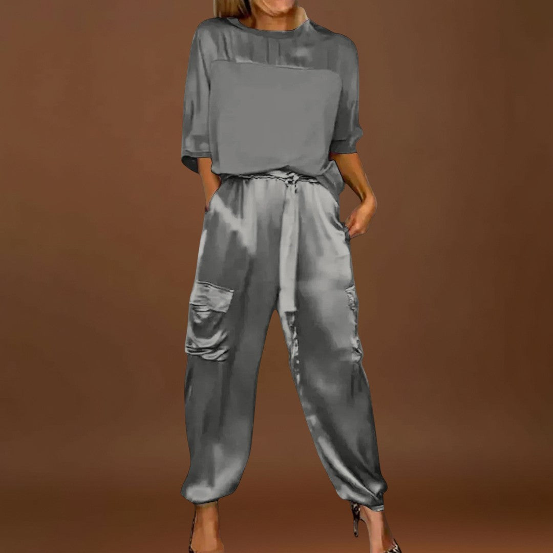 Margarida - Conjunto de Seda de 2 Peças