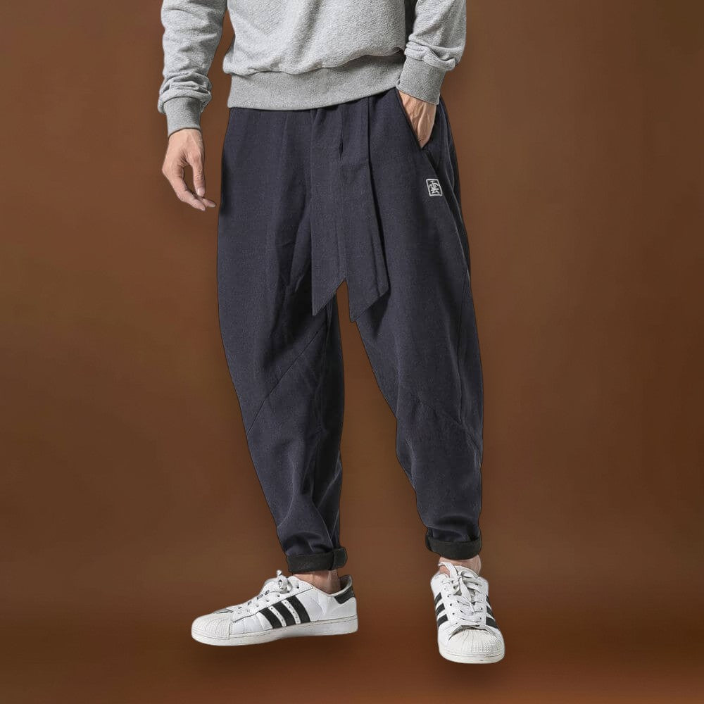 Akio - Calças de inverno grossas em terracota