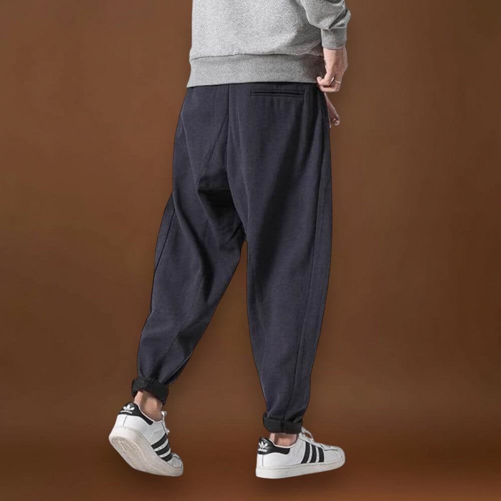 Akio - Calças de inverno grossas em terracota