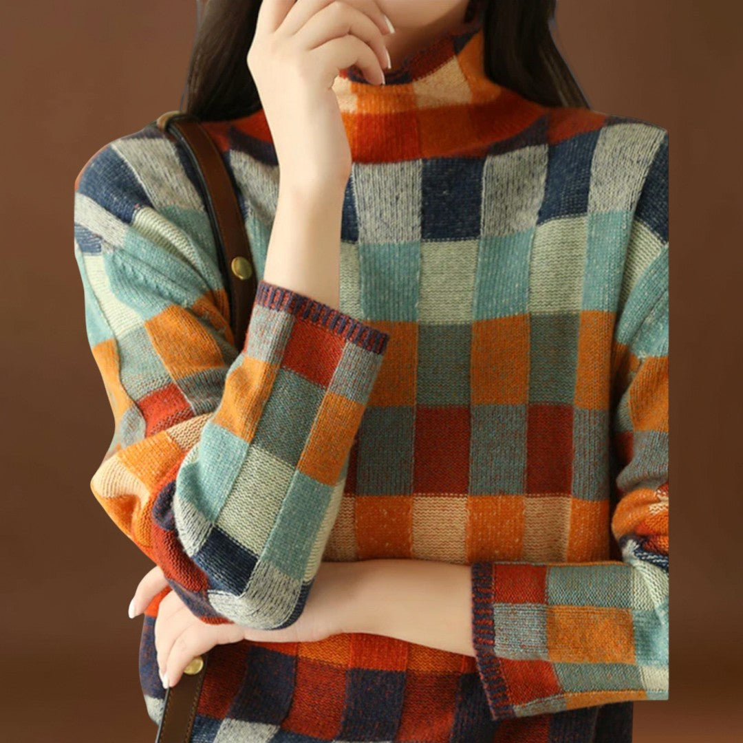 Filipa - Camisa com gola alta em caxemira