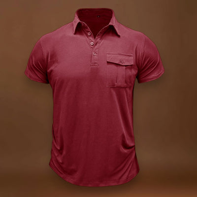 Camisa de algodão com bolsos